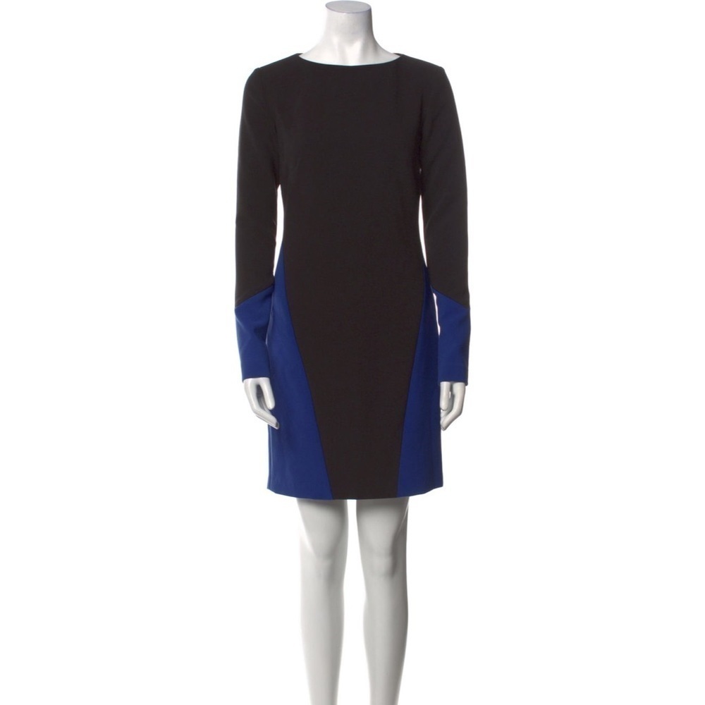 NICOLE MILLER Colorblock Pattern Mini Dress